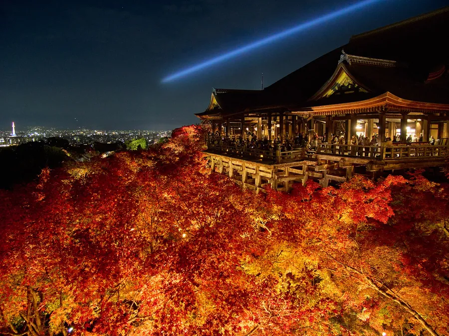 清水寺紅葉夜景